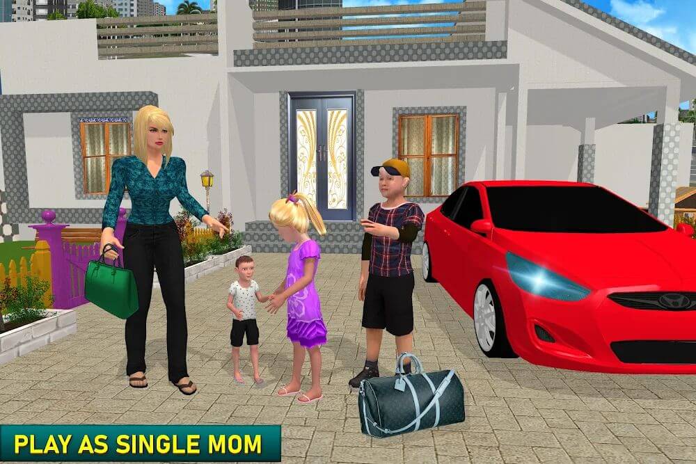 Virtual Single Mom Simulator v1.33 MOD APK (Unlocked All Content)