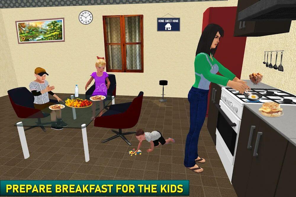 Virtual Single Mom Simulator v1.33 MOD APK (Unlocked All Content)