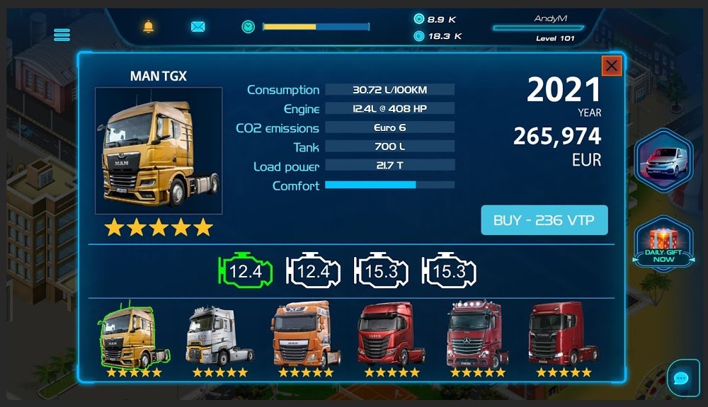 Virtual Truck Manager 2 v1.0.20 MOD APK (Free Rewards) Download