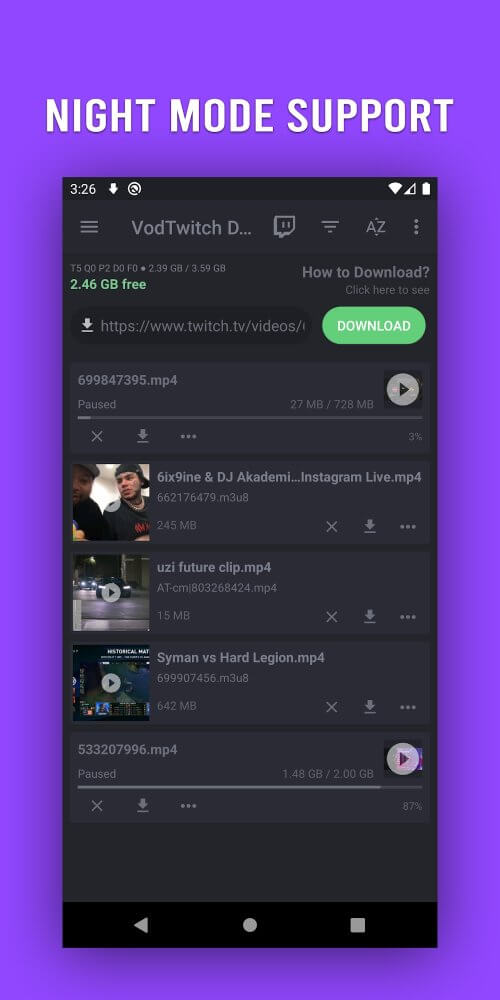 VodTwit Downloader v24.8.15 MOD APK (Premium Unlocked)