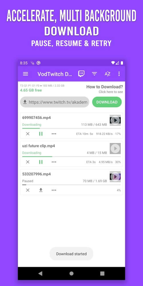 VodTwit Downloader v24.8.15 MOD APK (Premium Unlocked)