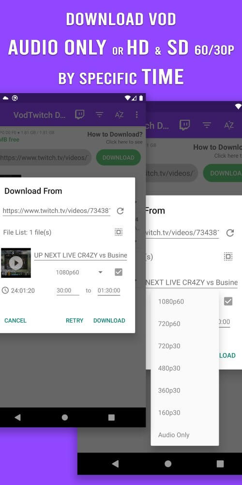 VodTwit Downloader v24.8.15 MOD APK (Premium Unlocked)