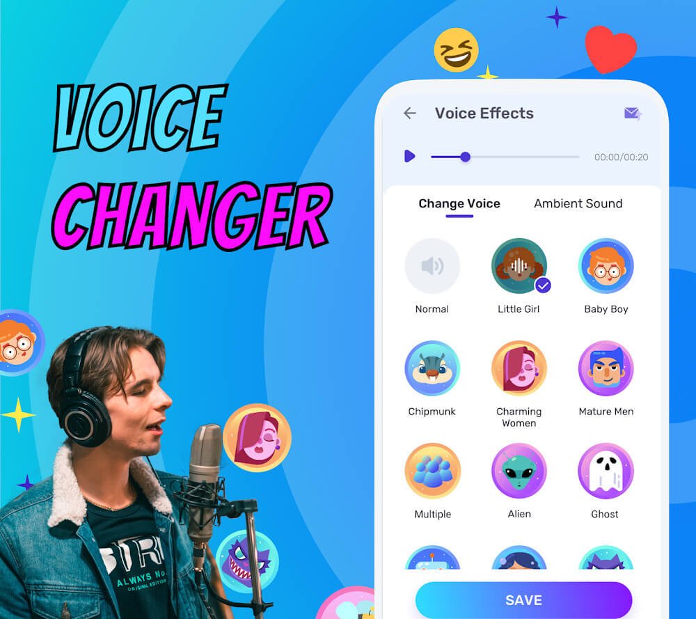 Voice Changer v1.02.50.0130 APK + MOD (VIP Unlocked)