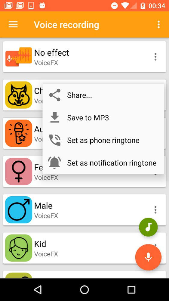 VoiceFX v1.2.2b APK + MOD (Pro Unlocked)