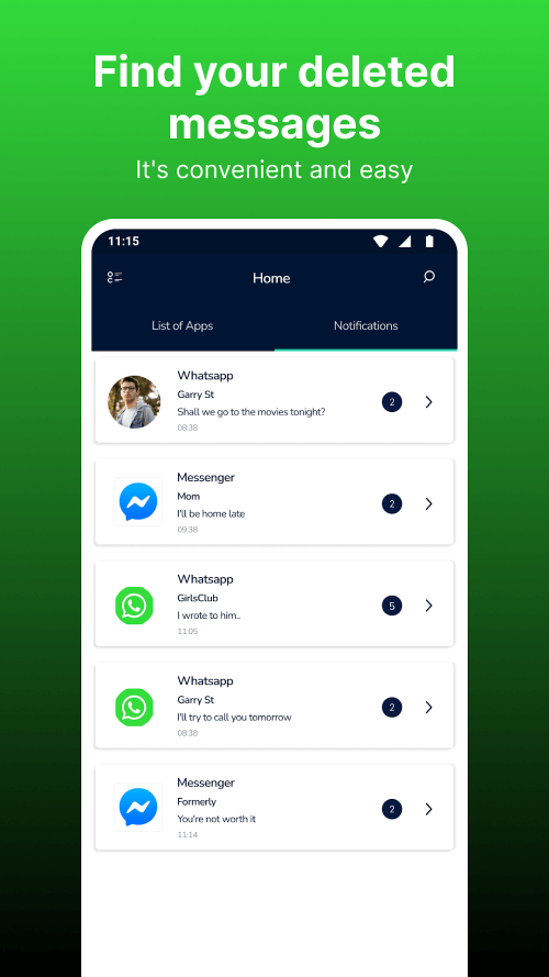 WA Deleted Messages Recovery v1.5.2 MOD APK (Premium Unlocked)