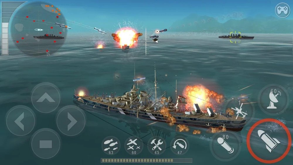 WARSHIP BATTLE: 3D World War II v3.4.1 MOD APK (Unlimited Money)