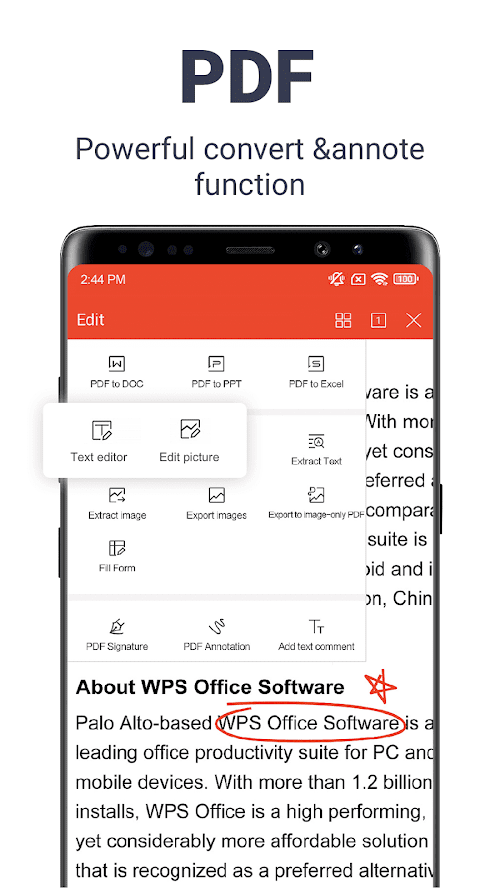 WPS Office v15.1.1 APK + MOD (Premium Unlocked/Extra)