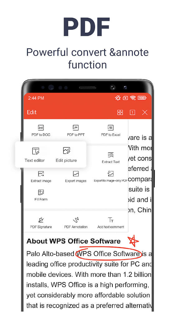 WPS Office v18.12.1 MOD APK (Premium Unlocked)