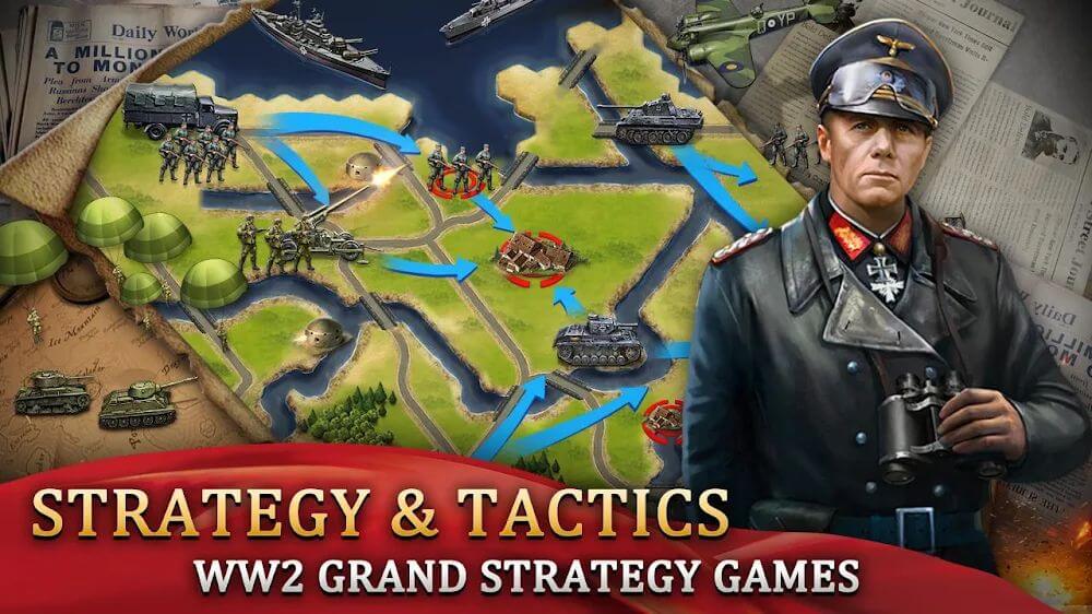 WW2: Strategy & Tactics Games 1942 v1.0.7 MOD APK (Unlimited Money, Medals)