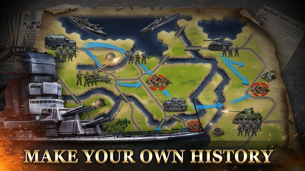 WW2: World War Strategy Games v3.1.1 MOD APK (Unlimited Money, Medals)