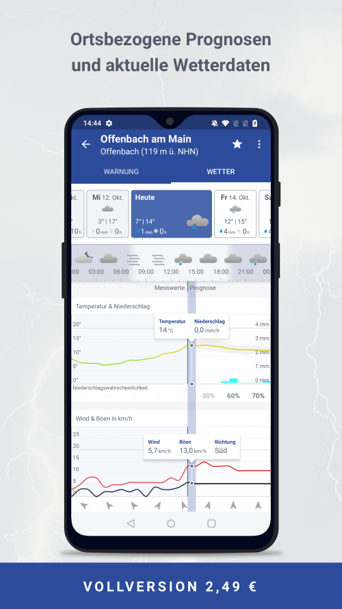 WarnWetter v5.0.7 MOD APK (Premium Unlocked)