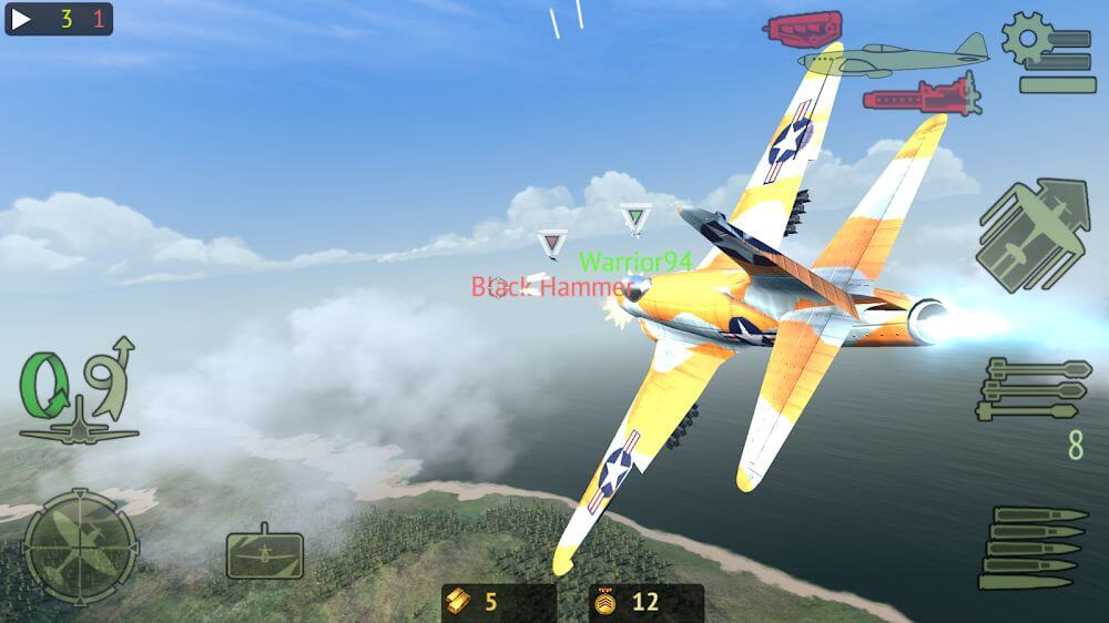 Warplanes: Online Combat v1.6.1 MOD APK (Gold, Premium Planes)