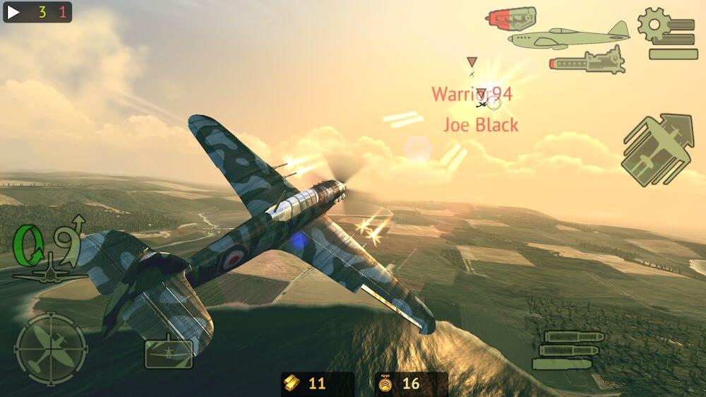 Warplanes: Online Combat v1.6.1 MOD APK (Gold, Premium Planes)