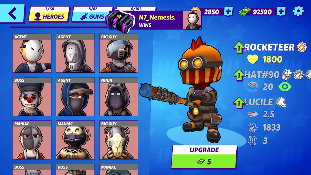 Warriors.io v5.97 MOD APK (Unlimited Money, Premium, Mega)