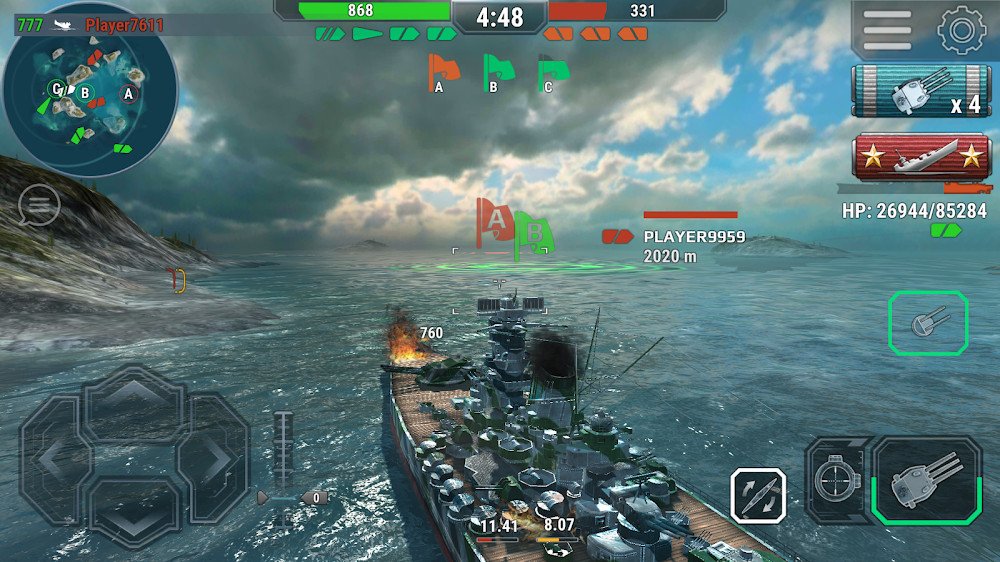 Warships Universe: Naval Battle v0.8.2 MOD APK (Unlimited Money) Download
