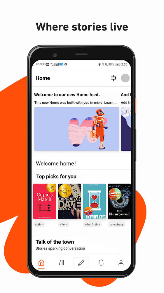 Wattpad v10.75.0 MOD APK (Premium, Free Coins Stories)