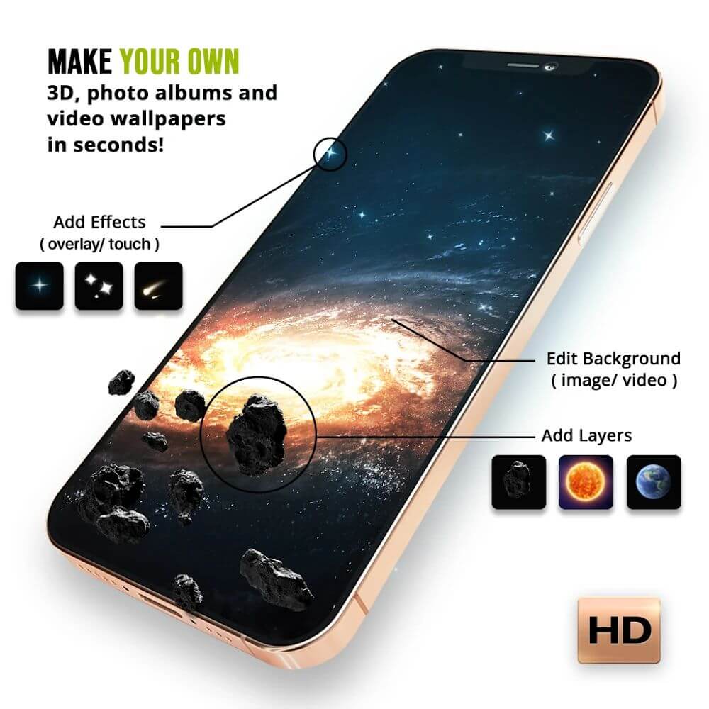 Wave Live Wallpapers Maker 3D v6.7.51 MOD APK (Premium Unlocked)