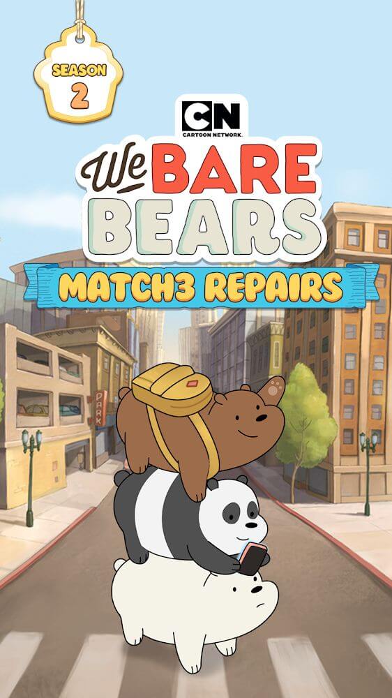 We Bare Bears Match3 Repairs v2.4.9 MOD APK (Unlimited Stars)