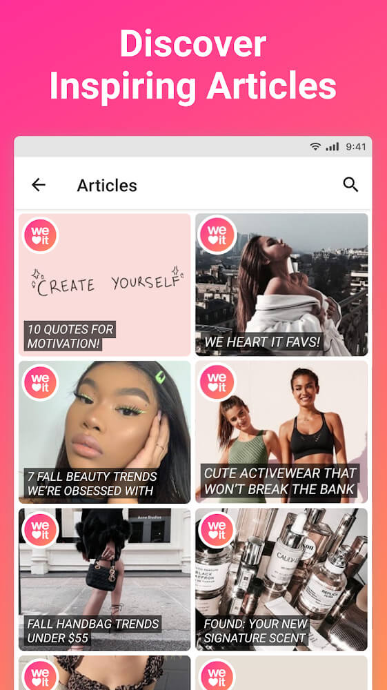 We Heart It v9.2.1 MOD APK (Premium Unlocked)