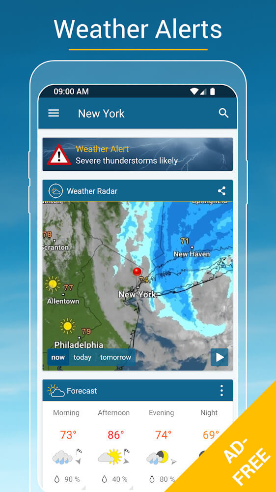 Weather & Radar Pro v2024.17.1 APK + MOD (Optimized)