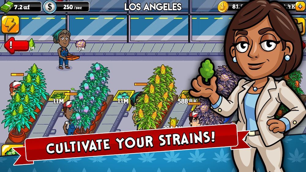 Weed Inc: Idle Tycoon v3.10.87 MOD APK (Free Shopping)