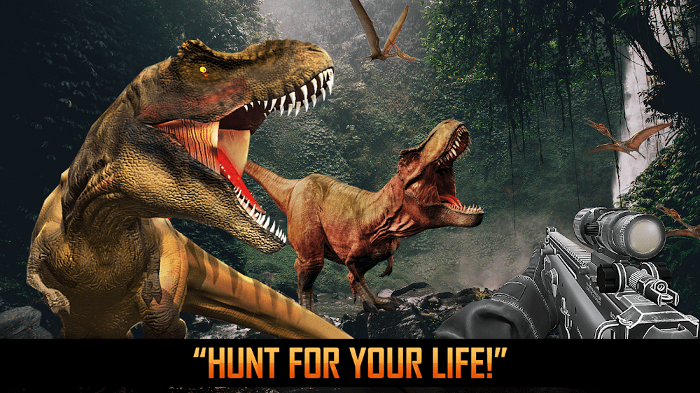 Wild Dino Hunting Jungle Games v6.2 MOD APK (Menu, Money, One Hit)