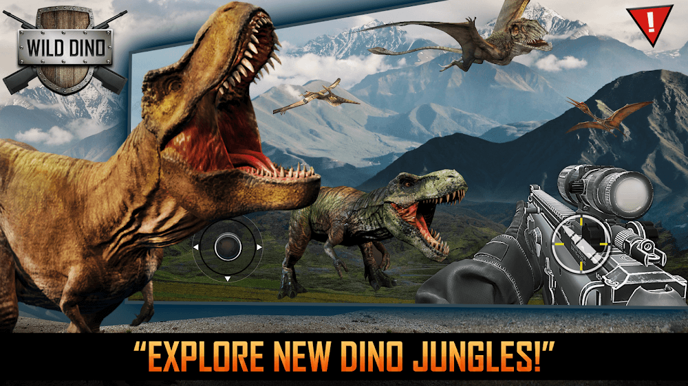 Wild Dino Hunting Jungle Games v6.2 MOD APK (Menu, Money, One Hit)