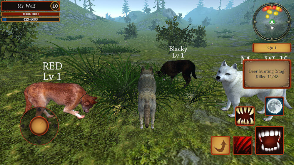 Wolf Simulator Evolution v1.0.4.3 MOD APK (Unlimited Money/Max Level)