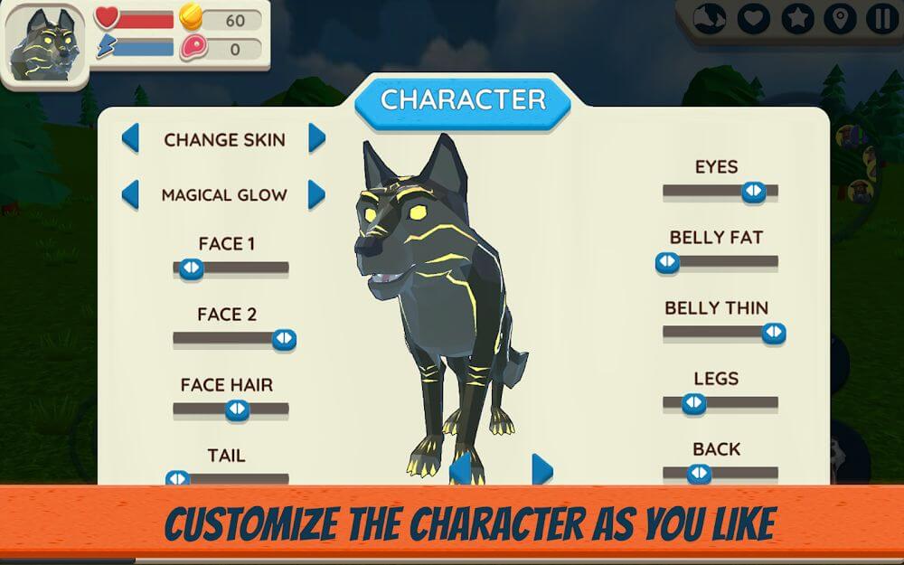 Wolf Simulator: Wild Animals 3D v1.053 MOD APK (Unlimited Coin, Meat)