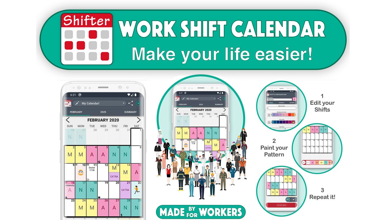 Work Shift Calendar MOD APK 2.0.7.1 (Pro Unlocked)