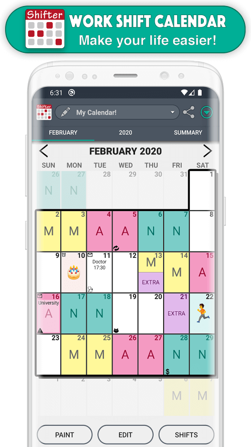 Work Shift Calendar v2.0.7.1 MOD APK (Premium Unlocked)