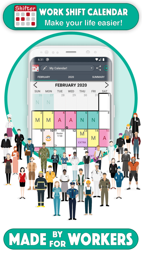 Work Shift Calendar v2.0.7.1 MOD APK (Premium Unlocked)