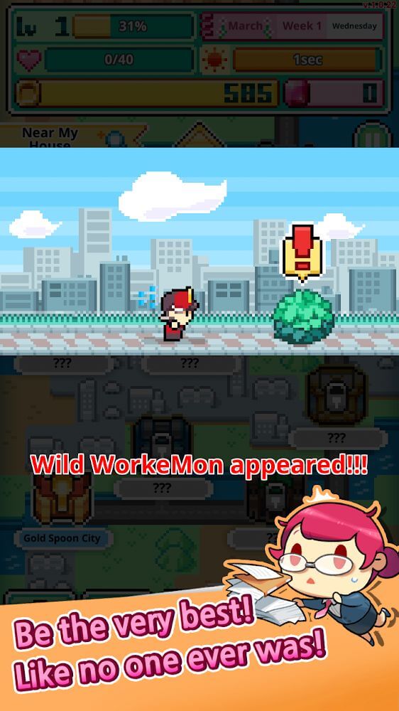 WorkeMon v1.0.48 MOD APK (Unlimited Money, Heart, Ticket)