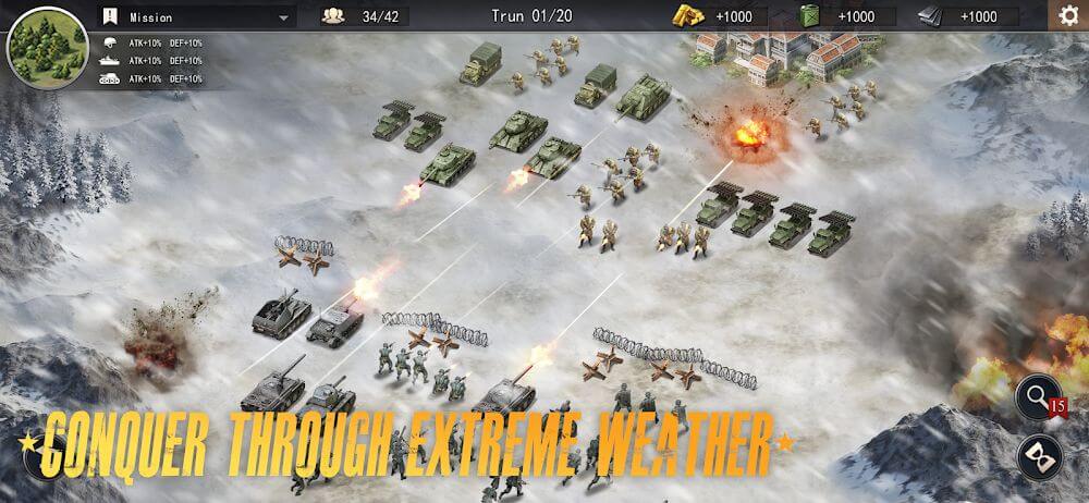 World War 2: Strategy Battle v654 MOD APK (Unlimited Money, Medals)