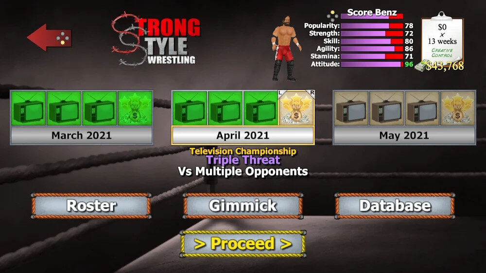 Wrestling Empire v1.6.5 MOD APK (Pro Unlocked)