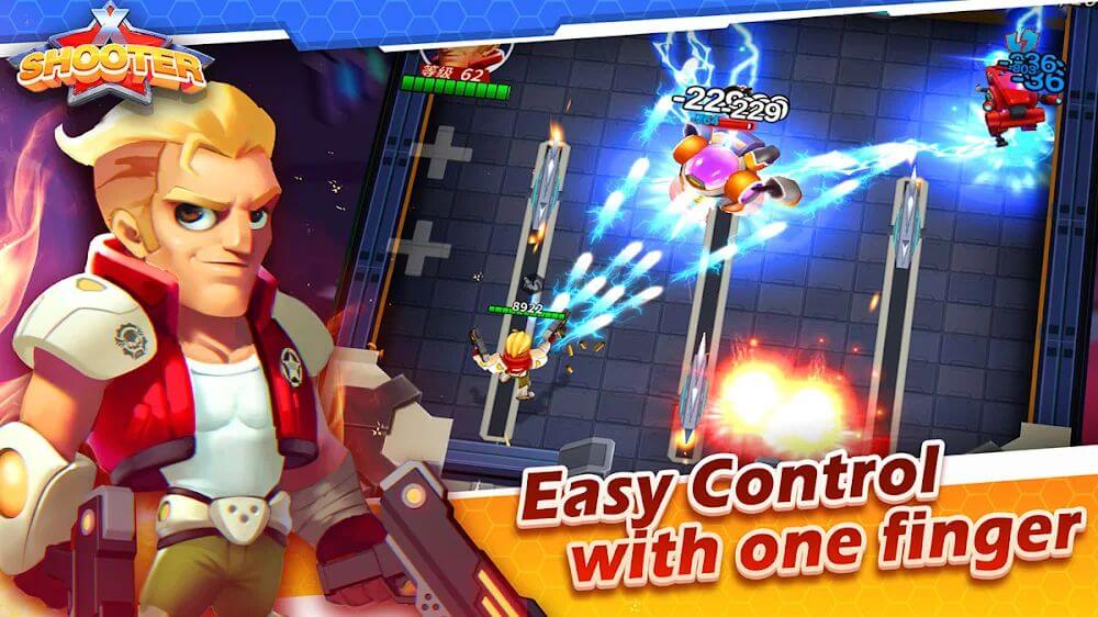 X SHOOTER v1.4.2 MOD APK + OBB (Damage Multiplier, God Mode)