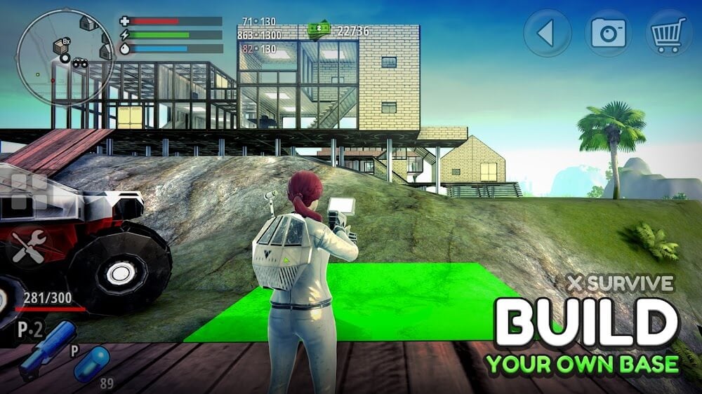 X Survive v1.0801 MOD APK (Money, Free Craft, No Hunger)