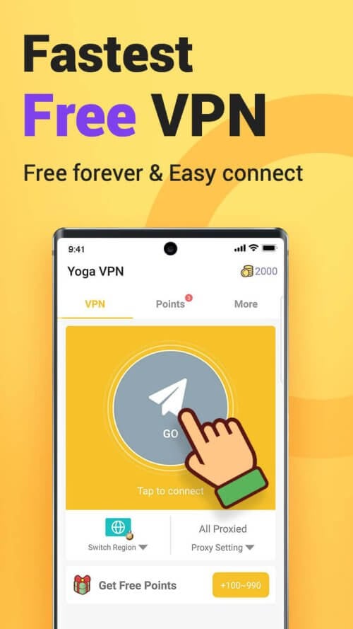 Yoga VPN v8.5.606 MOD APK (Premium, Unlimited Coins)