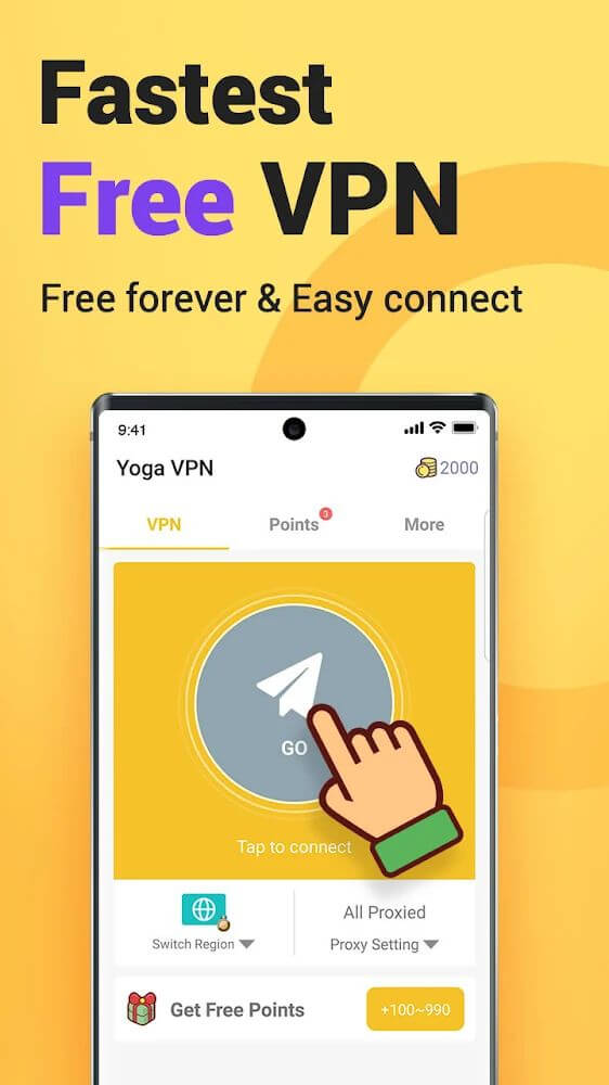 Yoga VPN v8.5.606 MOD APK (Premium, Unlimited Credits)