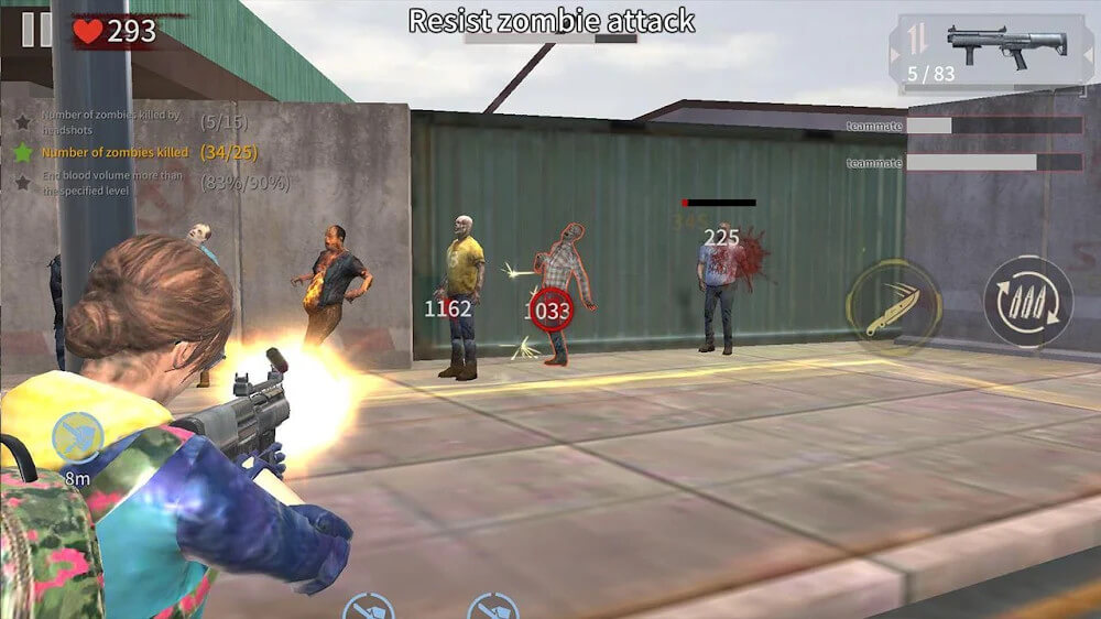 Zombie City v3.3.0 MOD APK + OBB (Menu/One Hit, God Mode, Ammo)