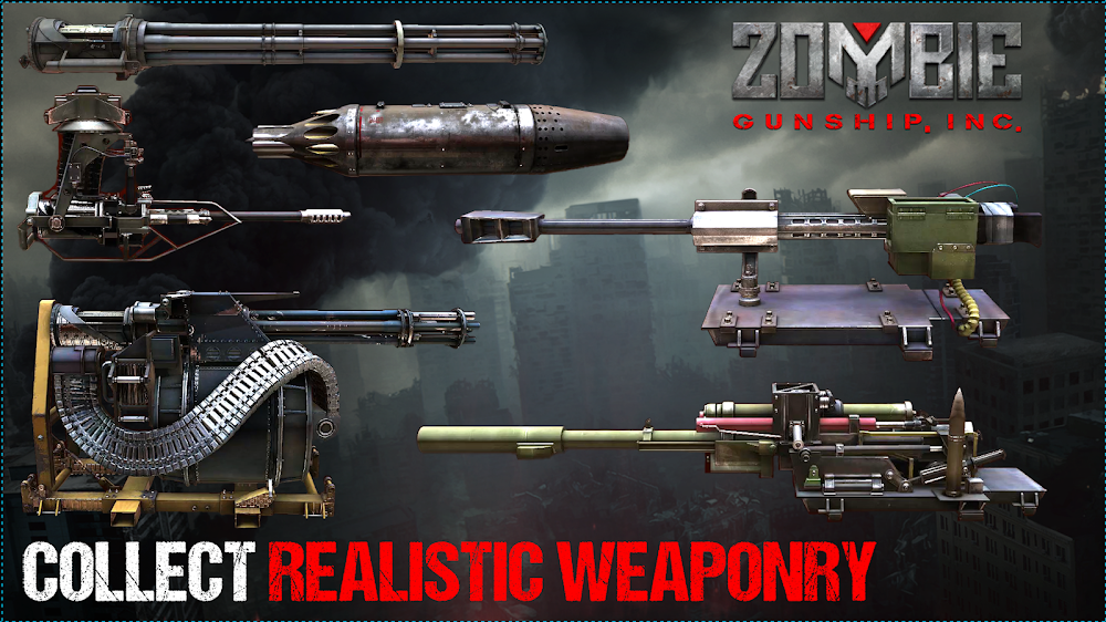 Zombie Gunship Survival v1.6.40 MOD APK + OBB (Unlimited Ammo)