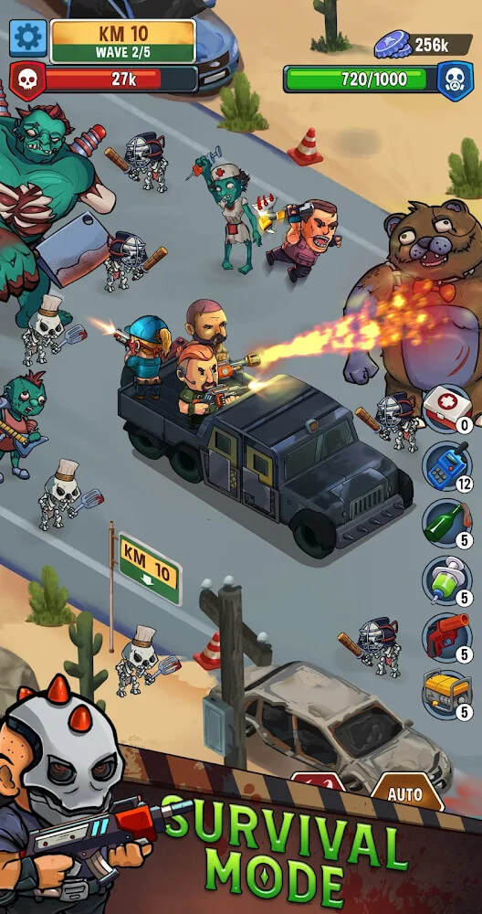 Zombie idle: City defense v1.0.3 MOD APK (Menu/God Mode, Money)