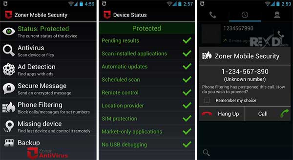 Zoner Mobile Security 1.4.1 Apk for Android