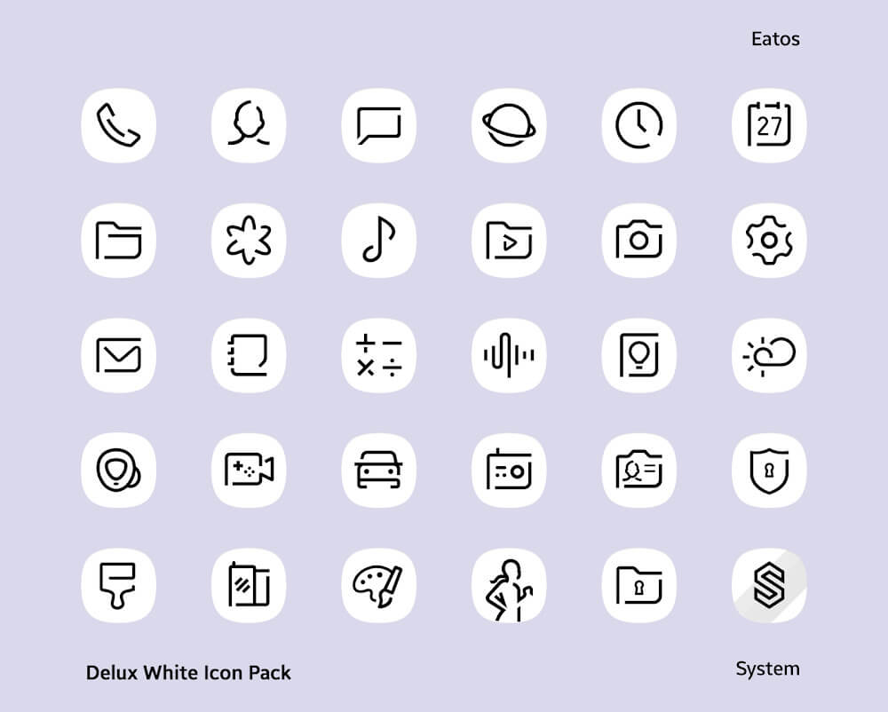 elux White - Icon Pack v2.6 APK (Patched)