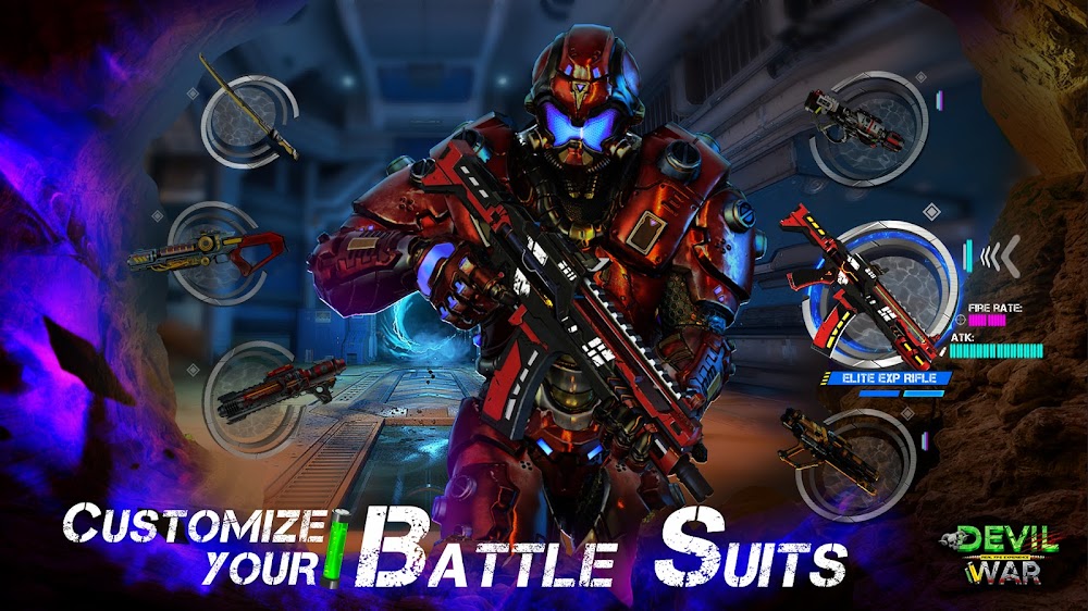 evil War: 3D Shooting v1.4.3 MOD APK (One Hit, Dumb Enemy)