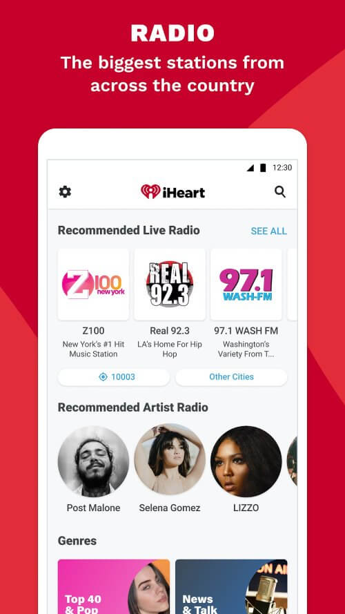 iHeart: Music, Radio, Podcasts v10.43.1 MOD APK (AF-Free, Extra)