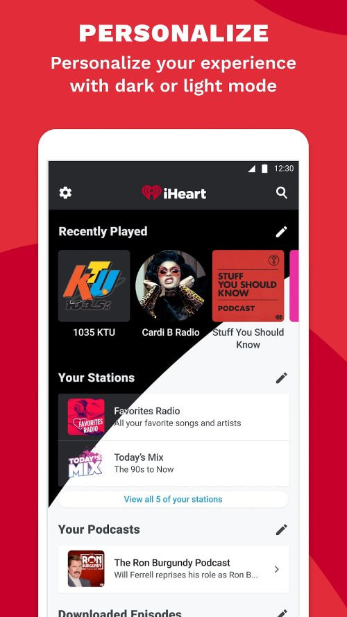 iHeart: Music, Radio, Podcasts v10.43.1 MOD APK (AF-Free, Extra)