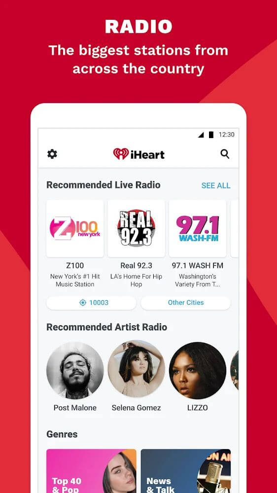 iHeart: Radio, Music, Podcasts v10.37.0 APK + MOD (AF-Free, Extra)