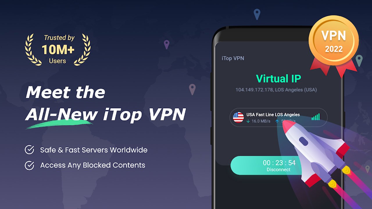 iTop VPN MOD APK 3.0.0 (Vip Unlocked)