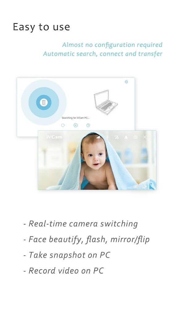 iVCam Webcam v7.0.7 APK + MOD (Pro Unlocked)